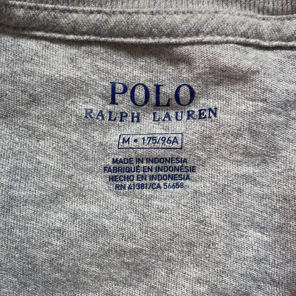 Men’s Gray Ralph Lauren Polo T-shirt - Picture 2 of 3